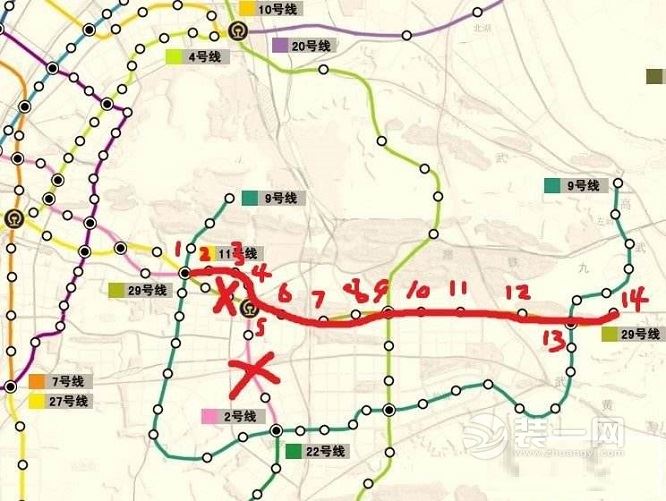 武汉地铁2号线南延长线图片