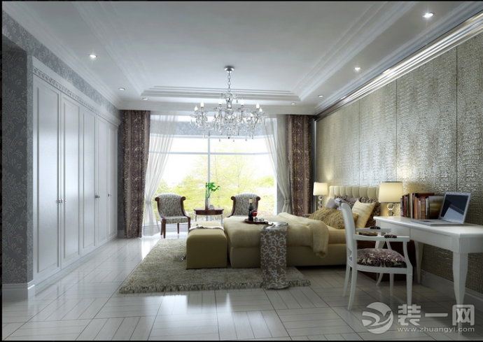 奢华欧式风格卧室装修设计效果图