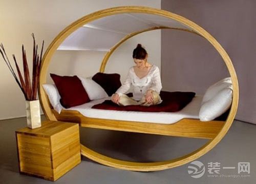 创意卧室床装饰设计效果图