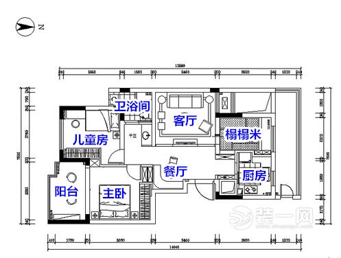 武汉装修网北欧风格装修平面布置图