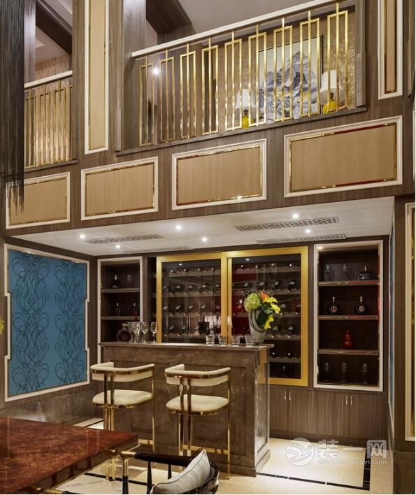 武汉装修网现代中式风格装修效果图酒吧吧台